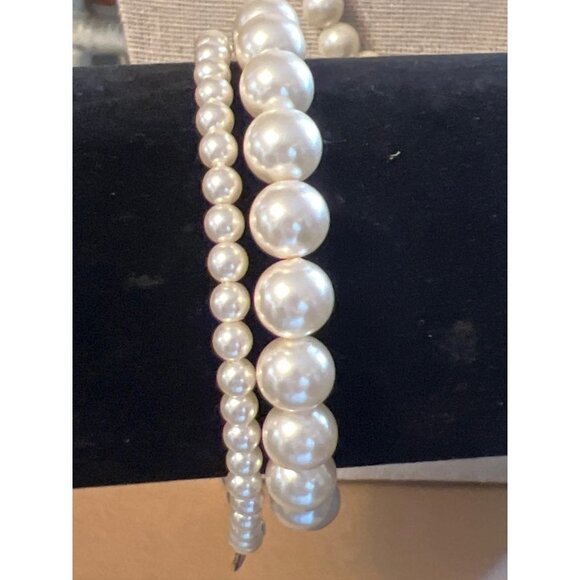 Pearl Necklace and Stretch Bracelet Sets -- 18" - Picture 9 of 9